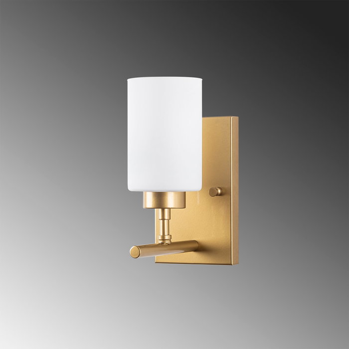 Opviq Lámpara de pared dorada con diseño escandinavo